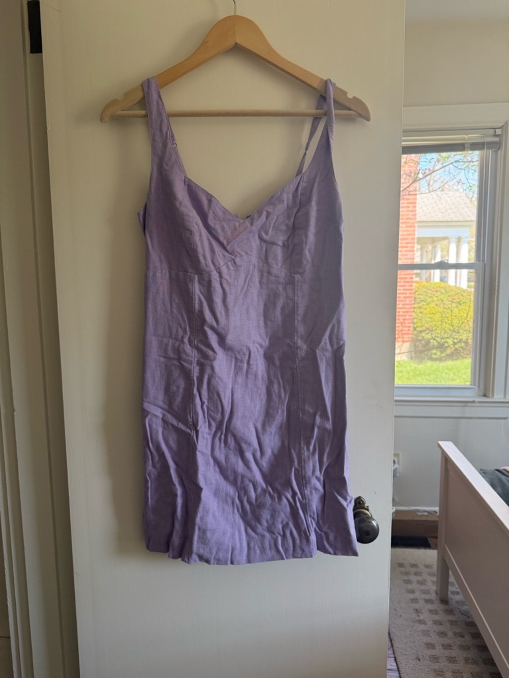 Abercrombie Women's Lavender Slip Dress - Sleeveless V-Neck